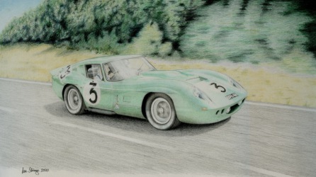 Drawing demo of AC Cobra Le Mans Coupe