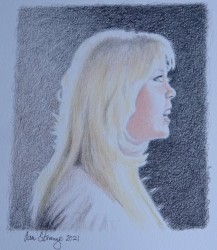 Drawing demo of Agnetha Faltskog